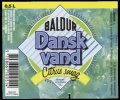 Dansk Vand Citrus Smag - 0,5 l - Brystetiket