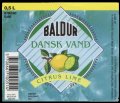 Dansk Vand Citrus Smag - 0,5 l - Brystetiket