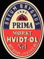 Prima mrkt hvidt-l Nr. 1 - Oval Brystetiket