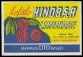 Hindbr Limonade - Brystetiket