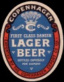 First Class Danish Lager Beer - Frontlabel