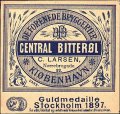 Central Bitterl - Aftapperetiket C. Larsen Nrrebrogade 92