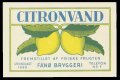 Citronvand - Brystetiket