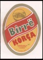 Birra Korca - Red forefround on yellow background