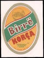 Birra Korca - Green foreground on yellow background