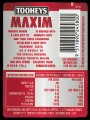 Maxim - Max taste less Cals - Backlabel