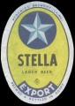 Stella Lager beer Export - Yellow label with white border