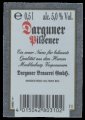 Darguner Pilsener - Backlabel