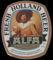 Alfa Fresh Holland Beer - Oval Label