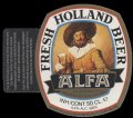 Alfa Fresh Holland Beer - With hanger on left side without barcode