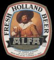 Alfa Fresh Holland Beer - Oval Label