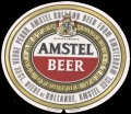 Amstel Bier - Oval Label - Registered Trademark printed in bottom of label