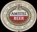 Amstel Bier - Oval Label - Registered Trademark printed in bottom of label