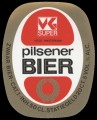 VK Super Pilsener Bier - Oval Label