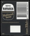 Birra Bavaria - Backlabel with barcode