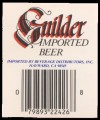 Guilder Imported Beer - Backlabel with barcode