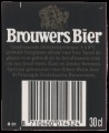 Brouwers Bier - Backlabel with barcode