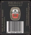 Golden M - Backlabel with barcode