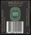 Pion Pils - Backlabel with barcode