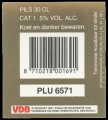 VDB Pils - Backlabel with barcode