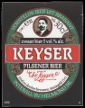 Keyser Pilsener Bier - Squarely Frontlabel