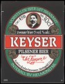 Keyser Pilsener Bier - Squarely Frontlabel
