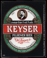 Keyser Pilsener Bier - Squarely Frontlabel