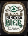 Spar Pilsener Bier - Squarely Frontlabel