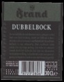 Brand Dubbelbock - Backlabel