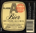 Klasse A Bier - Frontlabel