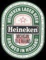 Heineken Lager Beer export USA - Frontlabel