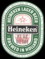 Heineken Lager Beer export USA - Frontlabel