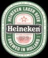 Heineken Lager Beer display - Frontlabel