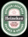 Heineken Lager Beer contains +- 5% of alcohol by volume - Frontlabel