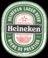 Heineken Lager Beer export France - Frontlabel