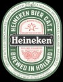 Heineken Lager Beer export Belgium - Frontlabel