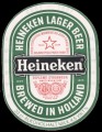 Heineken Lager Beer export Sweden - Frontlabel