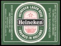 Heineken Lager Beer export Puerto Rico squarely label - Frontlabel