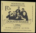 Noordelik Bierfestival Donateursbier 1994