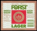 Forst Lager - Frontlabel with barcode