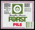 Forst Pils - Frontlabel with barcode