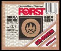 Forst Kronen Speciale - Frontlabel with barcode