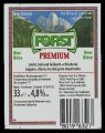 Forst Premium - Backlabel with barcode