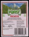 Forst Premium - Backlabel with barcode