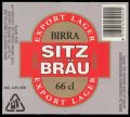 Sitz Bru 66 cl - Frontlabel with barcode