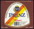 Prinz Pilsener 66 cl - Frontlabel with barcode