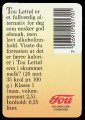 Lettl - Backlabel