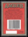 Amber red - back label with barcode