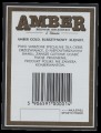 Amber gold - back label with barcode