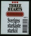 Three Hearts Extra Strong - Backlabel